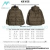Gucci - 22FW Dark Double G Jacquard Canvas Hooded Down Jacket