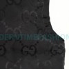 Gucci - 22FW Dark Double G Jacquard Canvas Hooded Down Vest