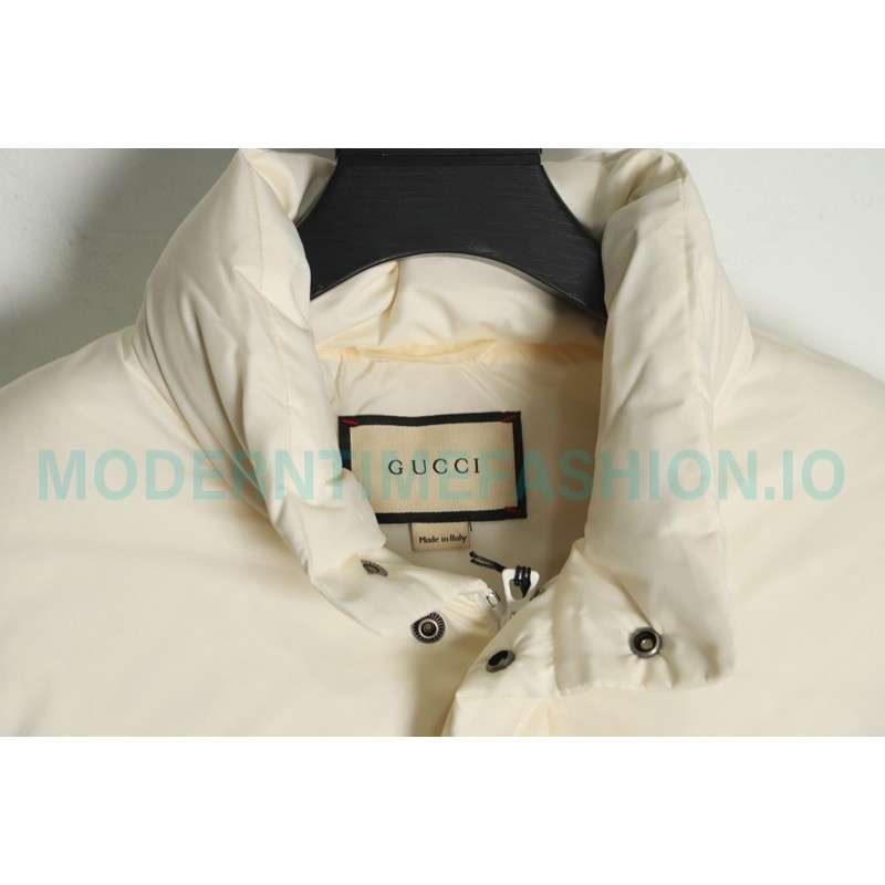 Gucci - 22ss Red And Green Ribbon Down Jacket