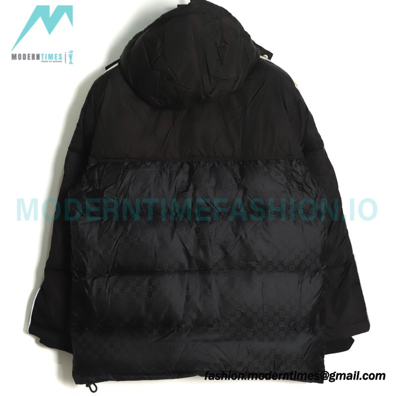 Gucci - 20FW Reflective G Jacquard Stripe Down Jacket