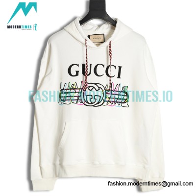 Gucci - Year of the Rabbit Limited Rabbit Logo Double G Color Printed Hoodie
