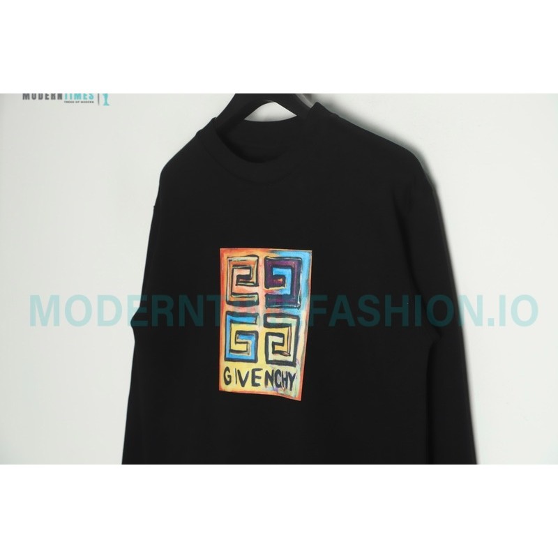 Givenchy - 22SS Josh Smith Hand-painted Sun Crewneck Hoodie