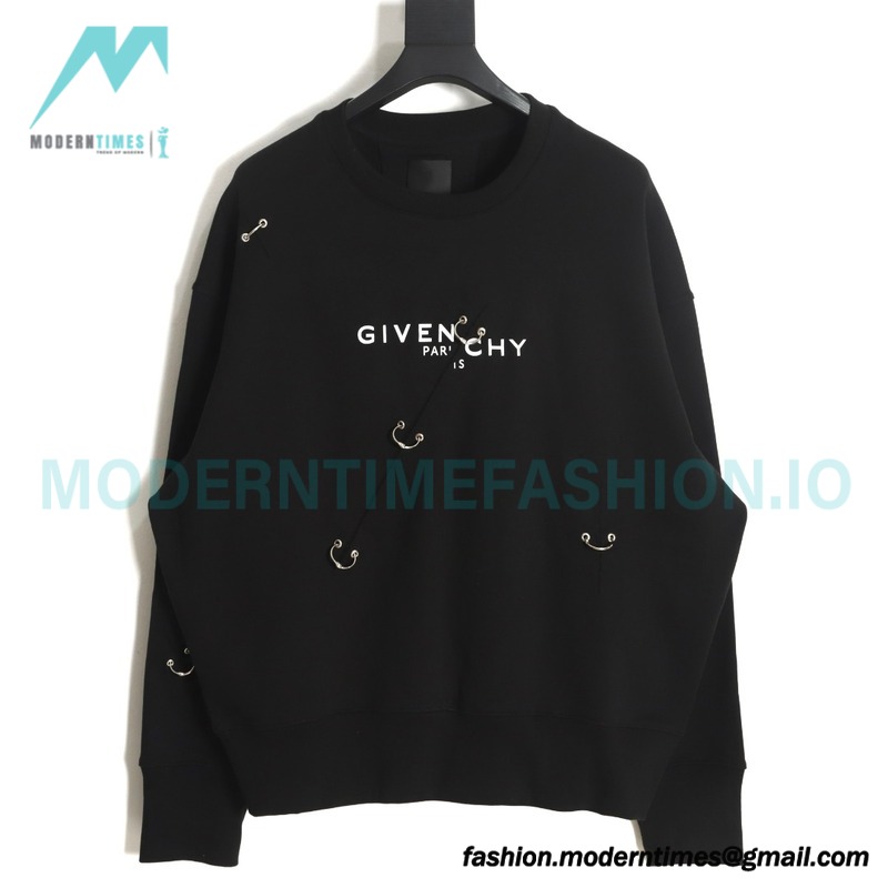  Givenchy - Broke Letter Latch And Cut The Crewneck Hoodie