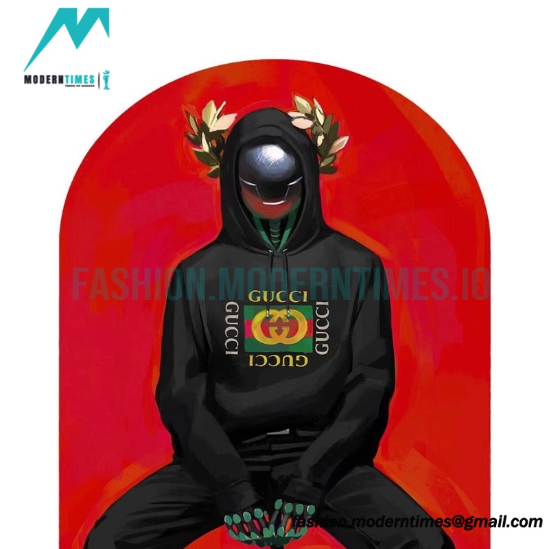 Gucci - Classic Square Logo Printed Hoodie