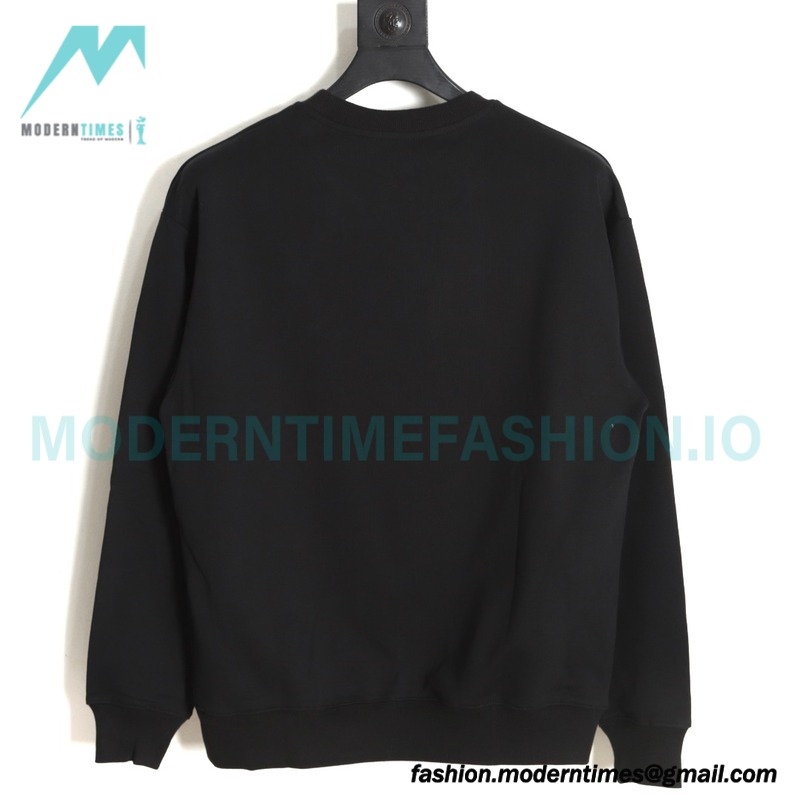 Balenciaga - Gucci Co-brand Embroidered Logo Crew Neck Hoodie