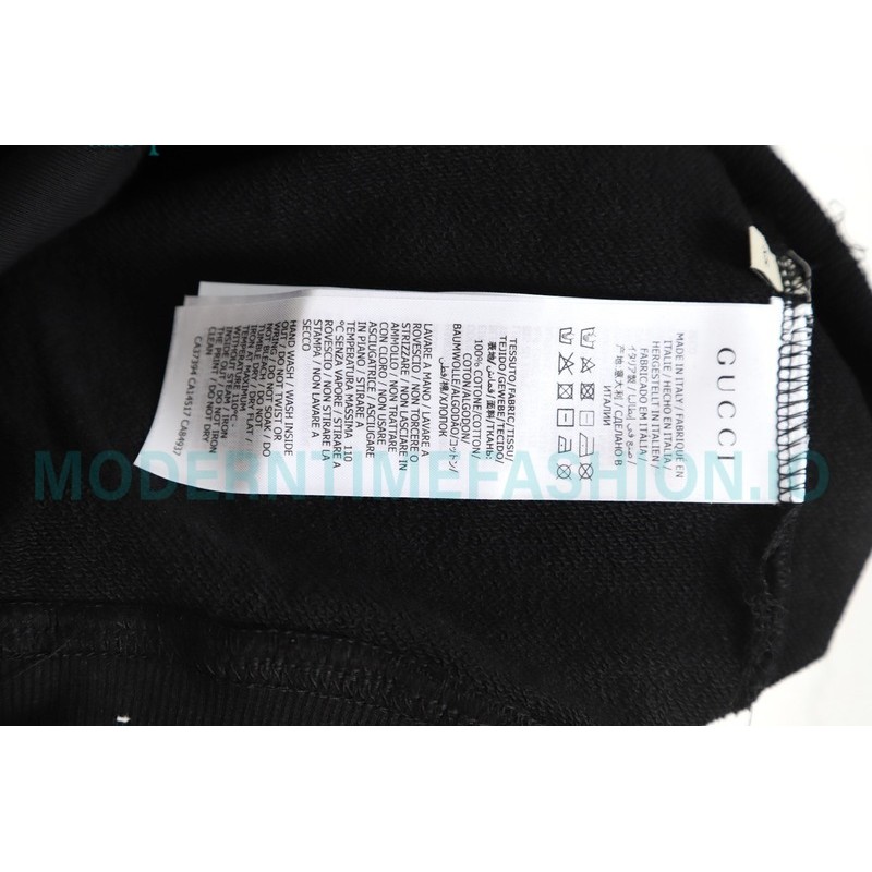 Balenciaga - Gucci Co-brand Embroidered Logo Crew Neck Hoodie