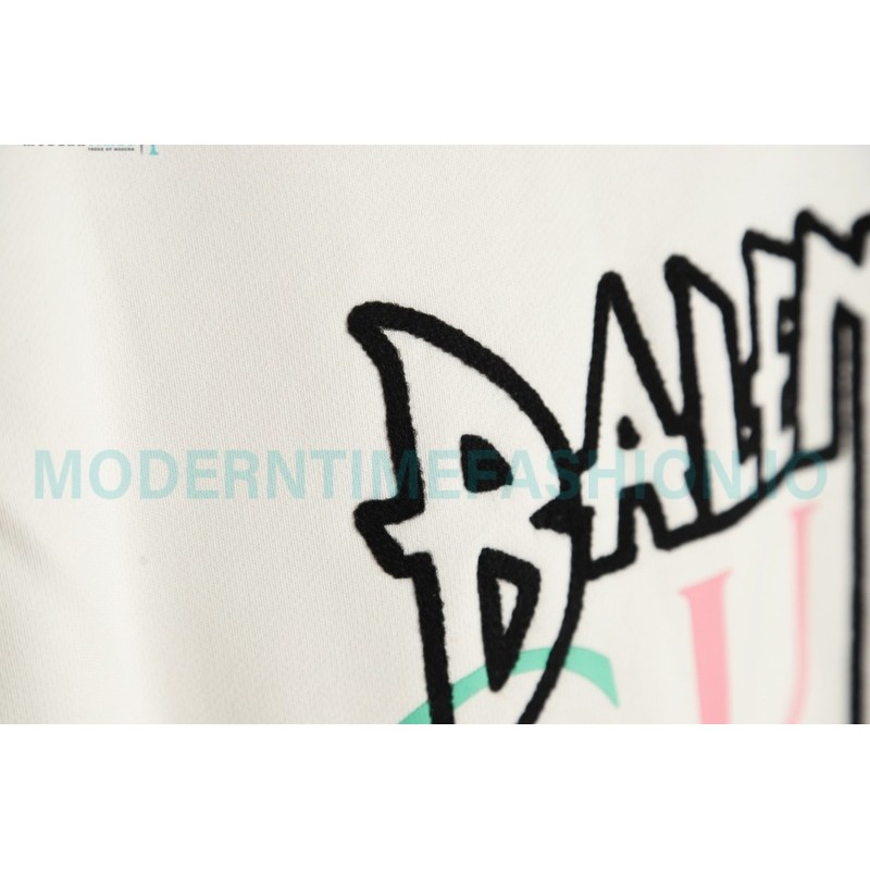 Balenciaga - Gucci Co-brand Embroidered Logo Crew Neck Hoodie