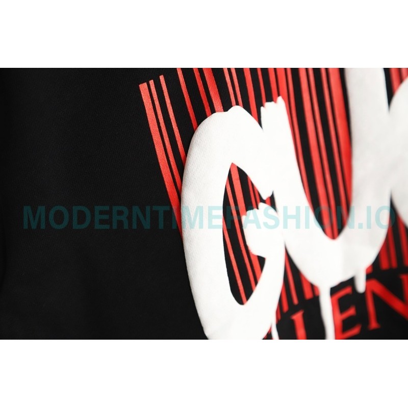 Balenciaga - Gucci Co-brand Logo Foam Printed Round Neck Hoodie