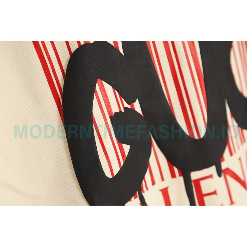 Balenciaga - Gucci Co-brand Logo Foam Printed Round Neck Hoodie