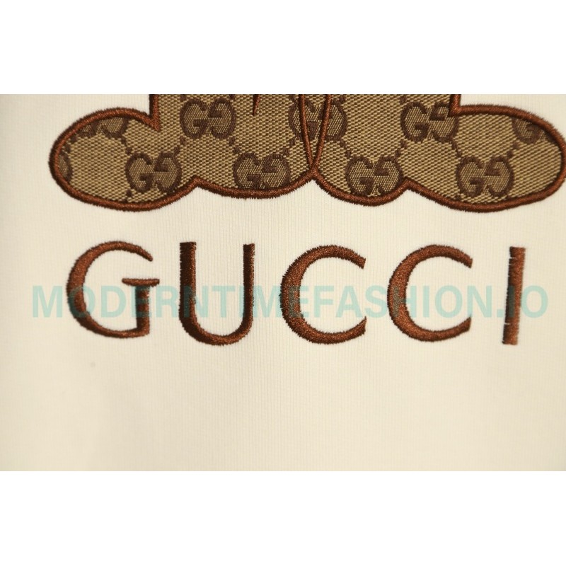 Gucci - Presbytery Bunny Applique Embroidered Crew Neck Hoodie
