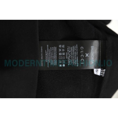 Gucci - Balenciaga Co-brand Embroidered Crewneck Hoodie On The Back