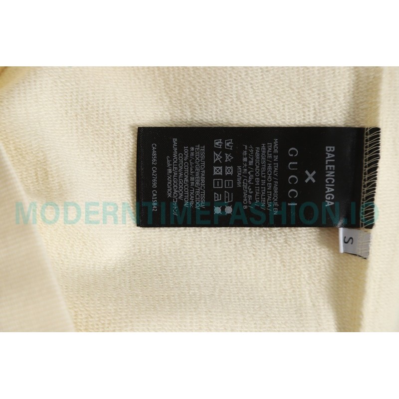 Gucci - Balenciaga Co-brand Embroidered Crewneck Hoodie On The Back