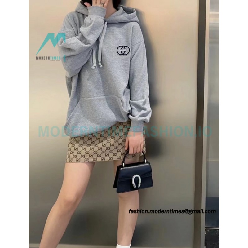 Gucci - 23FW Double G Embroidered Logo Hoodie