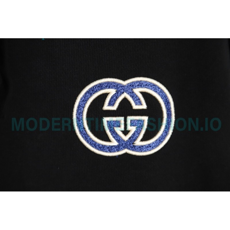 Gucci - 23FW Double G Embroidered Logo Hoodie