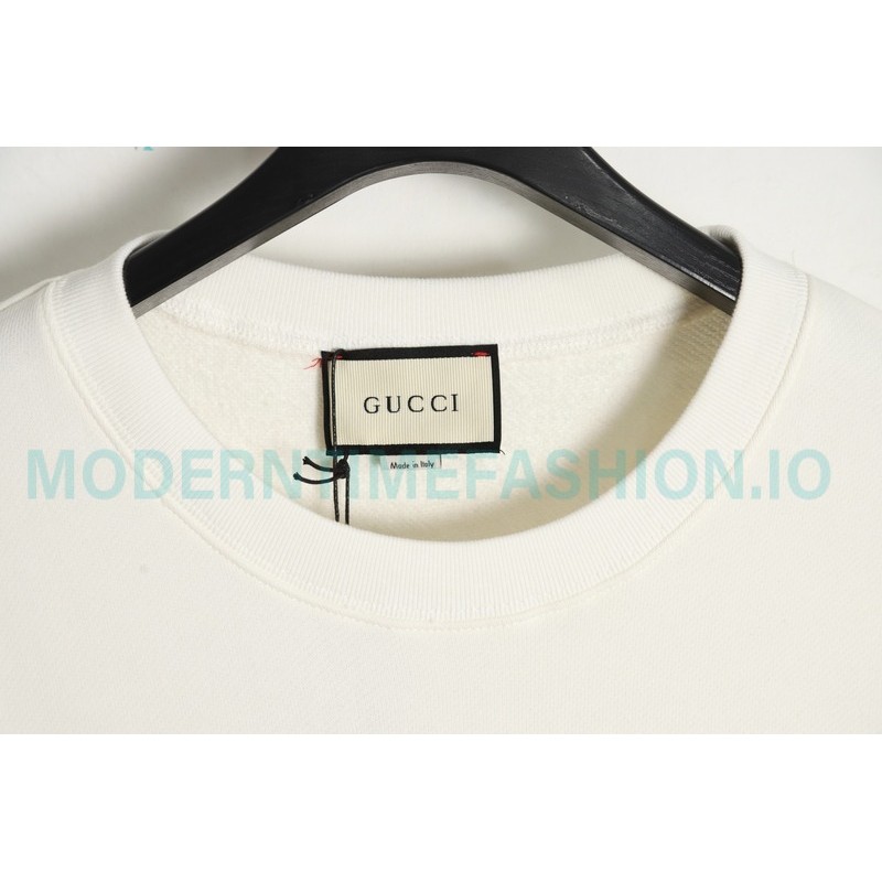 Gucci - 22FW 1921 Series Twist Belt Printed Round Neck Hoodie