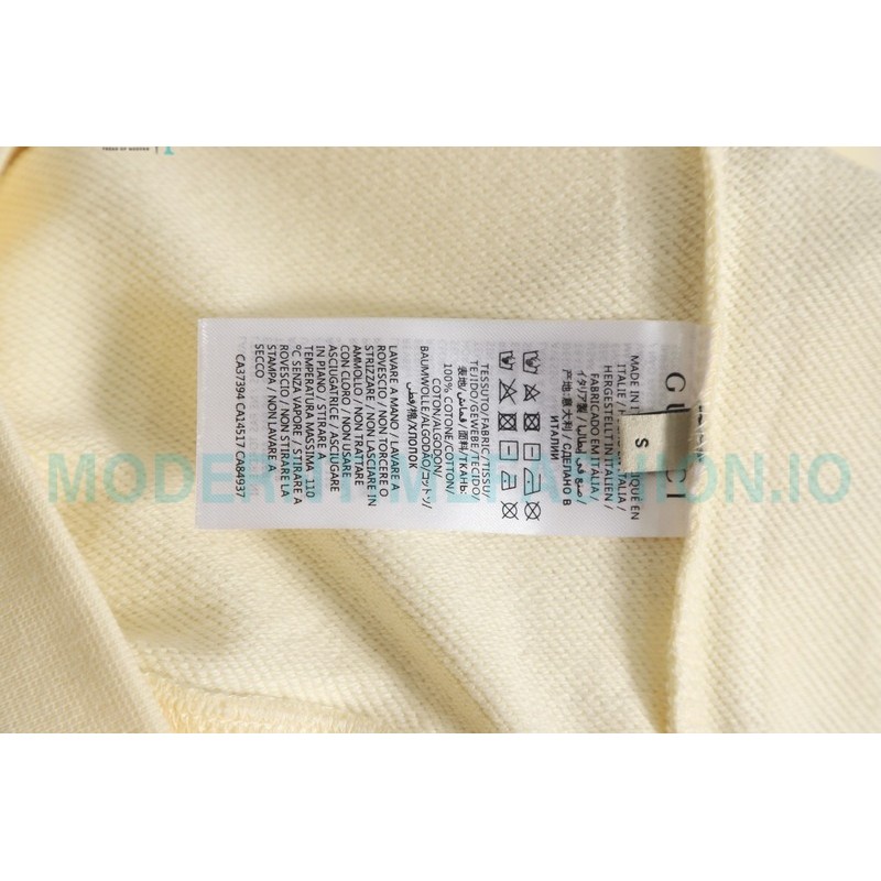 Gucci - 23FW Hand-painted Double G Print Crew Neck Hoodie
