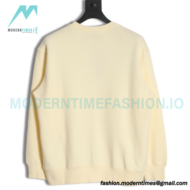 Gucci - 23FW Hand-painted Double G Print Crew Neck Hoodie