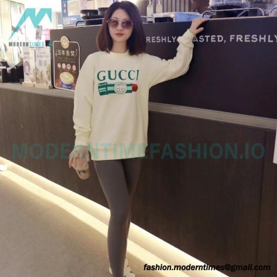 Gucci - Lipstick Printed Crew Neck Hoodie