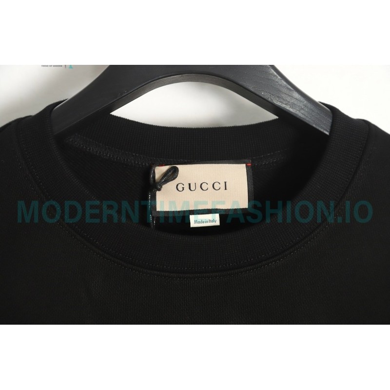 Gucci - Lipstick Printed Crew Neck Hoodie