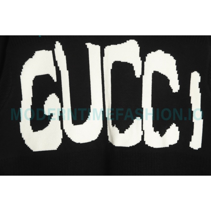 Gucci - Balenciaga 23SS Big Logo Knitted Long-sleeved Sweater