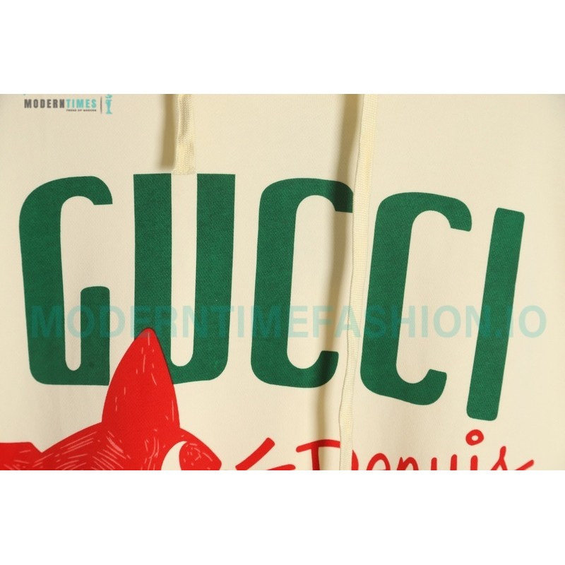 Gucci - 1921 Anniversary Cat Logo Hoodie