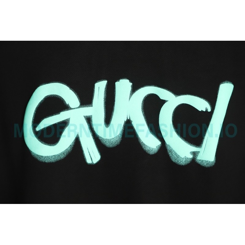 Gucci - Foam Letter Print Crew Neck Hoodie