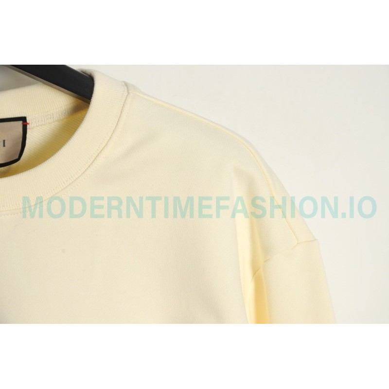 Gucci - Foam Letter Print Crew Neck Hoodie