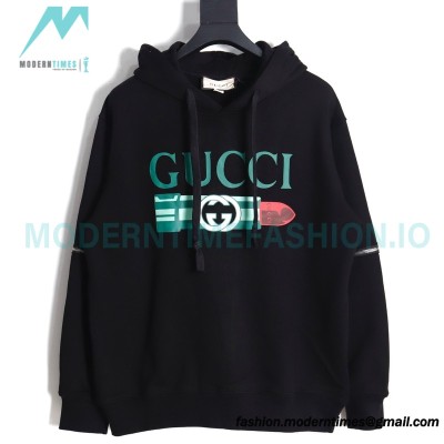 Gucci - Lipstick Print Detachable Hoodie