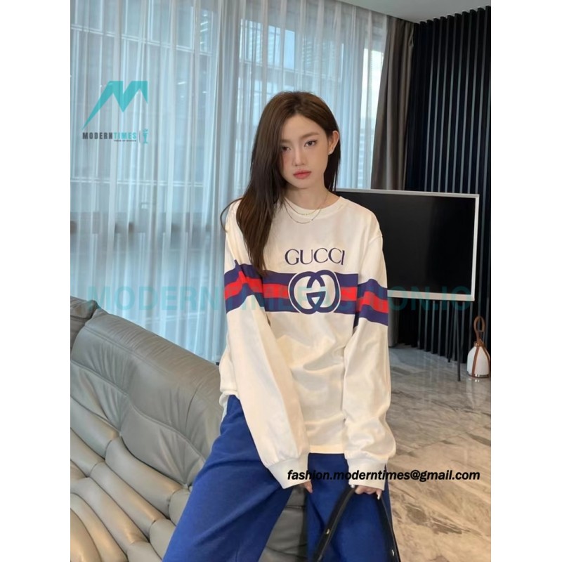 Gucci - Double-G Inter Locking Striped Hoodie