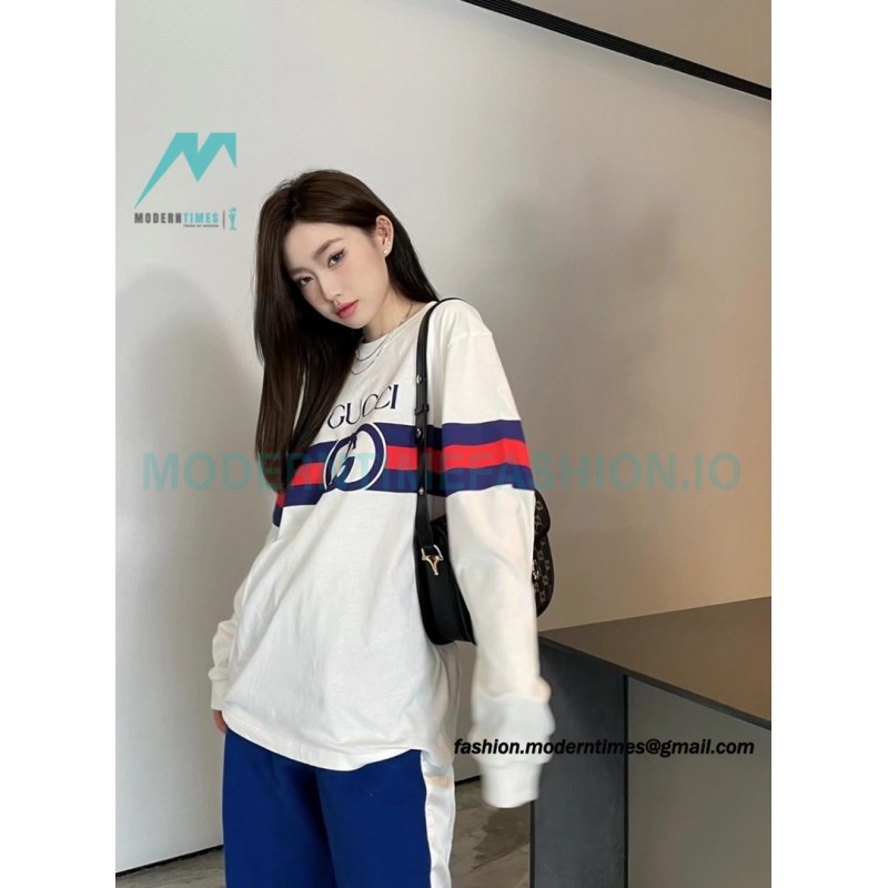 Gucci - Double-G Inter Locking Striped Hoodie