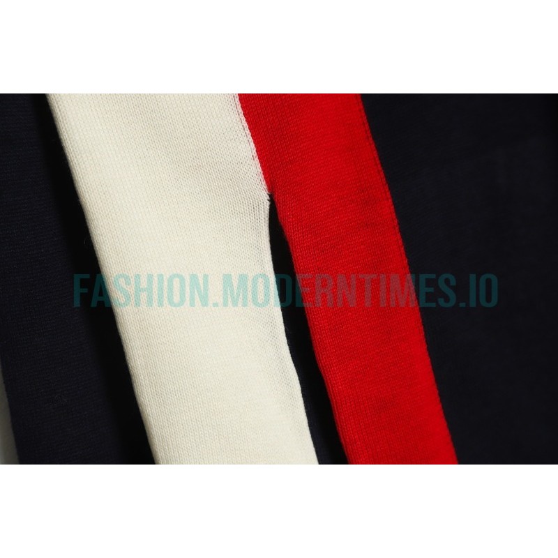 Gucci - Striped Zip-up Cardigan Coat