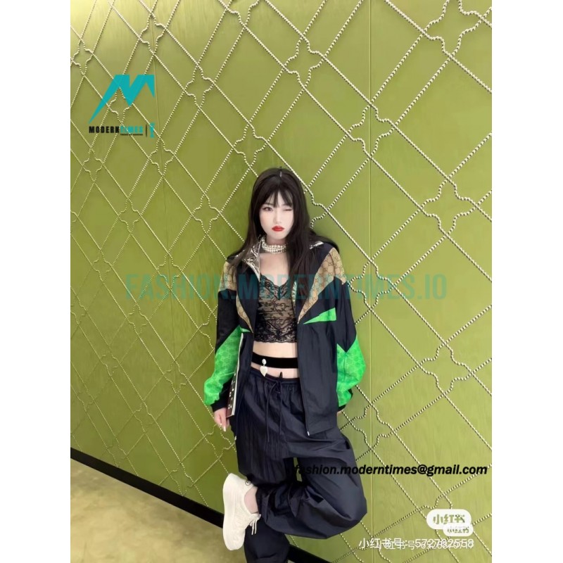 Gucci - Color Contrast Patchwork Presbytery Casual Sports Suit Coat