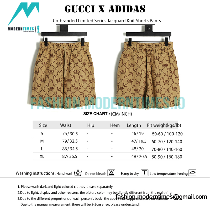 Gucci - Adidas Co-branded Limited Series Jacquard Knit Shorts Pants