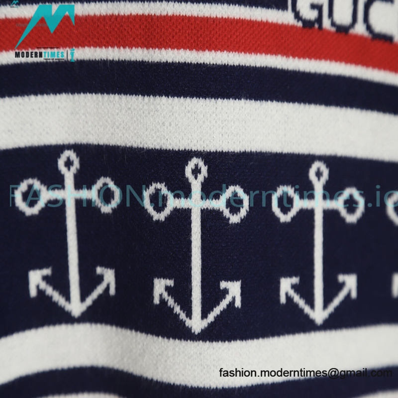 Gucci - Anchor Jacquard Wool Sweater