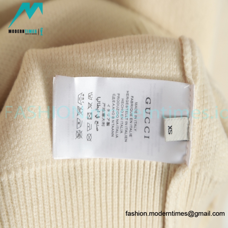 Gucci - 22FW Striped Double G Jacquard Crew-neck Sweater