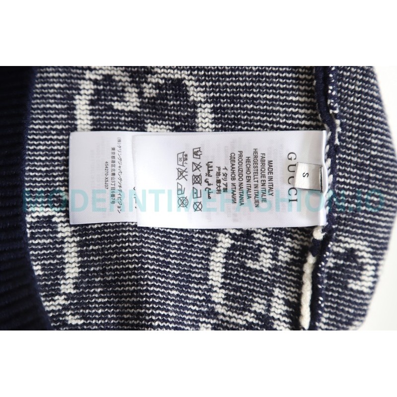Gucci - 23GW Full Print Jacquard Crewneck Sweater