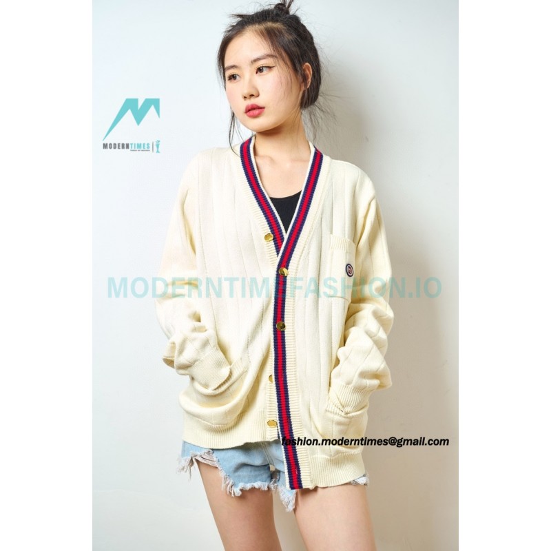 Gucci - 21FW Double G Knit Cut-out Cardigan Sweater