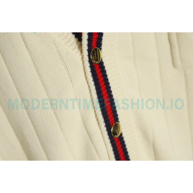Gucci - 21FW Double G Knit Cut-out Cardigan Sweater
