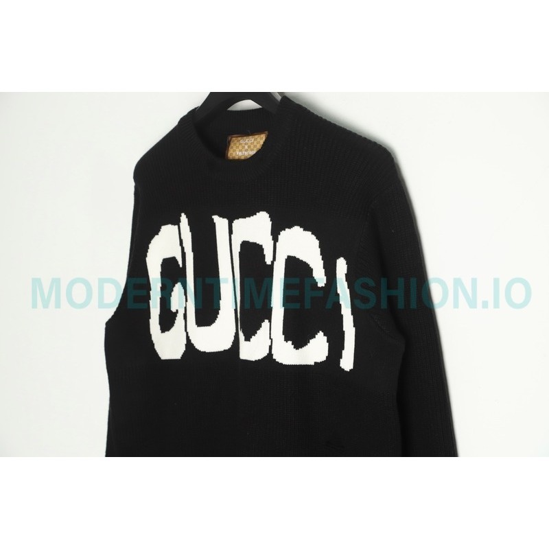 Gucci - Balenciaga 23SS Co-branded Big Logo Knitted Long-sleeved Sweater