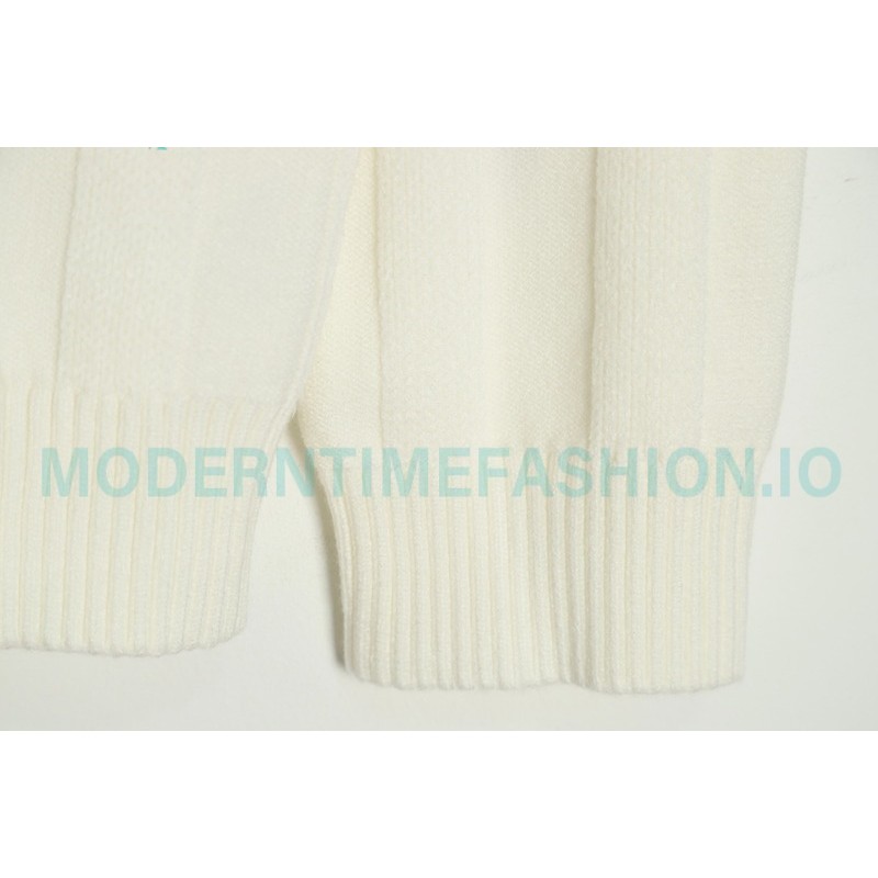 Gucci - Chest Pocket Embroidered Double G Striped Sweater