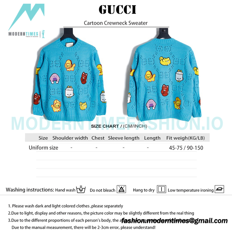 Gucci - Kawaii Cartoon Crewneck Sweater