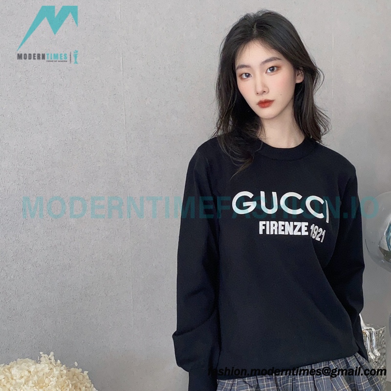 Gucci - 23Fw 1921 Series Embroidered Knitted Sweater