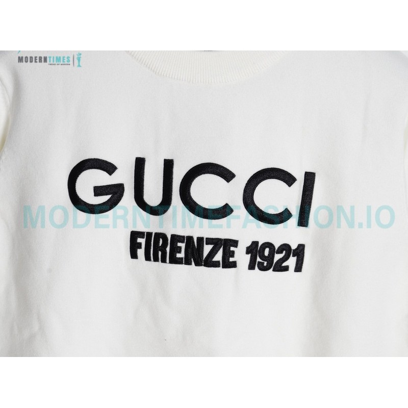 Gucci - 23Fw 1921 Series Embroidered Knitted Sweater