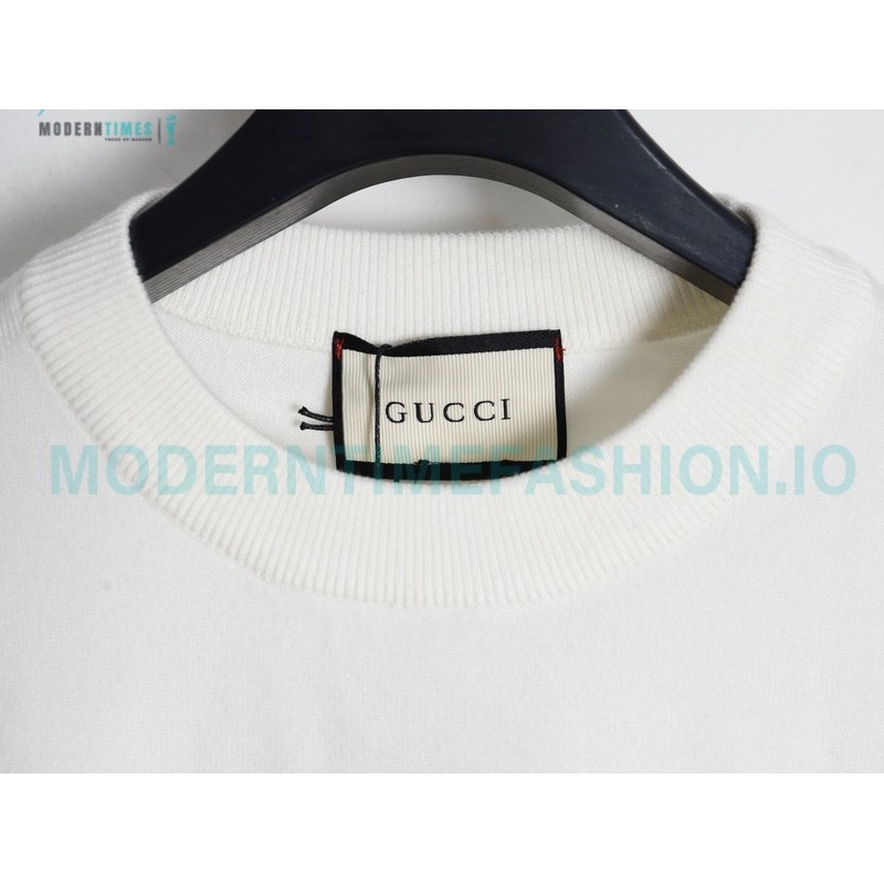 Gucci - 23Fw 1921 Series Embroidered Knitted Sweater