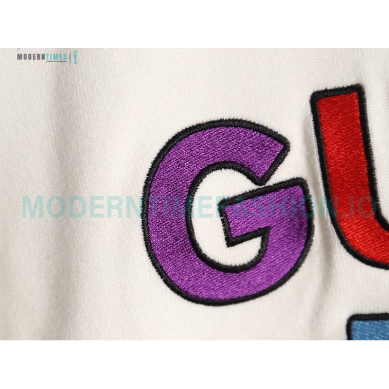 Gucci - 23Fw Colored Lettered Embroidered Knitted Sweater