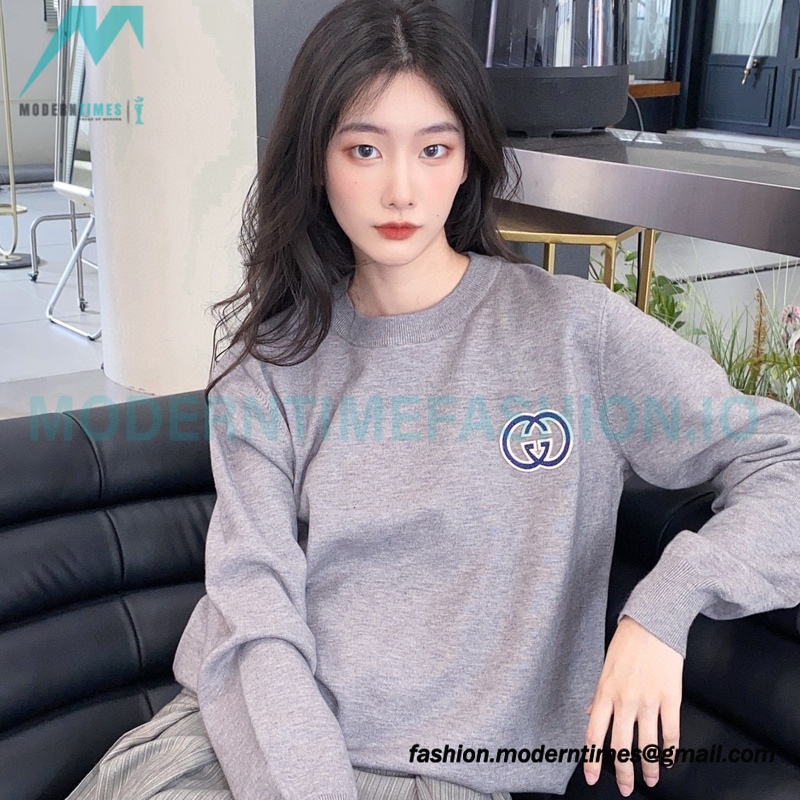 Gucci - 23Fw Double G Embroidered Small Label Knit Sweater