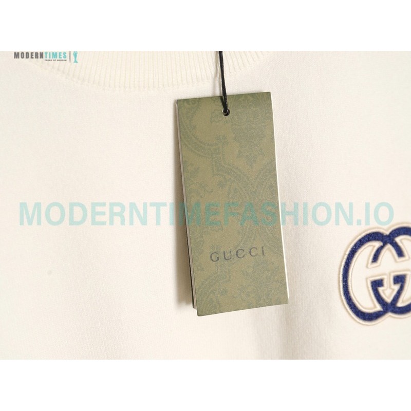 Gucci - 23Fw Double G Embroidered Small Label Knit Sweater