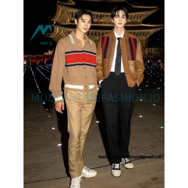 Gucci - 23SS Lapel Color Matching Sweater Cardigan