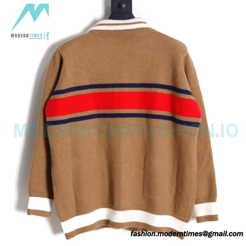 Gucci - 23SS Lapel Color Matching Sweater Cardigan