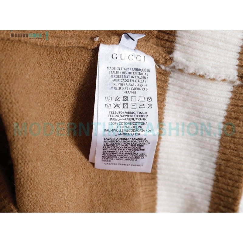 Gucci - 23SS Lapel Color Matching Sweater Cardigan